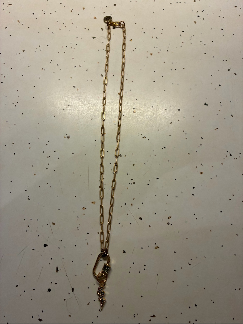 Gold Paperclip Chain Necklace